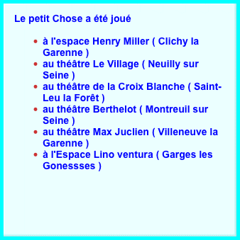 Le petit Chose a t